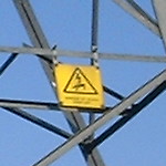 Chingford, UK: Pylon ZBH8 in carpark of Sainsbury's, Low Hall [Picture by Flash Wilson]
