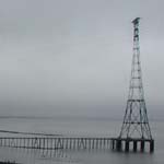 UK: A pylon in the river to the south of the Severn Bridge [Picture by Dave Cotton]