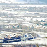 UK: Pylons in the snow [Picture by Derek Locke]