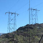 USA: Pylons near the Hoover Dam [Picture by Mike Hughes]