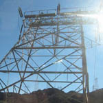 USA: Pylons near the Hoover Dam [Picture by Mike Hughes]