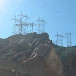 USA: Pylons near the Hoover Dam [Picture by Mike Hughes]