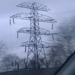 M1, UK: Pylon on the route between London and Birmingham [Picture by Flash Wilson]