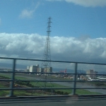 Crossing the river Avon, as viewed from the Avonmouth bridge on the M5. [Picture by Flash Wilson]