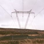 Iceland: Guyed pylon. [Picture by Nick Hubbard]