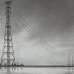 West Thurrock Thames river crossing. 400kV across cables made in continuous lengths of 2263m.