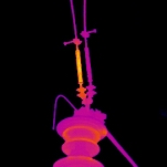 Thermal image of high voltage switchgear [Picture from Lucy Tickner]