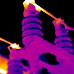 Thermal image of high voltage switchgear [Picture from Lucy Tickner]