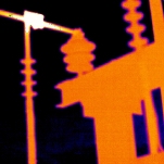 Thermal image of high voltage switchgear [Picture from Lucy Tickner]