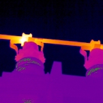 Thermal image of high voltage switchgear [Picture from Lucy Tickner]